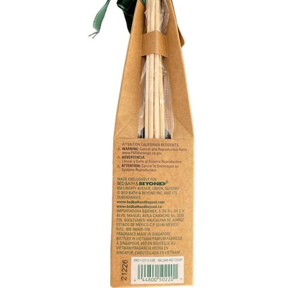 Holiday Embossed Ceramic Balsam and Cedar Branch Reed Diffuser Bee & Willow NEW - Picture 10 of 14